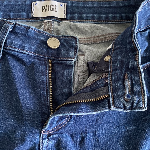 PAIGE Verdugo Crop Skinny Jeans in Pinnacle dark wash Size 27 - Picture 6 of 15